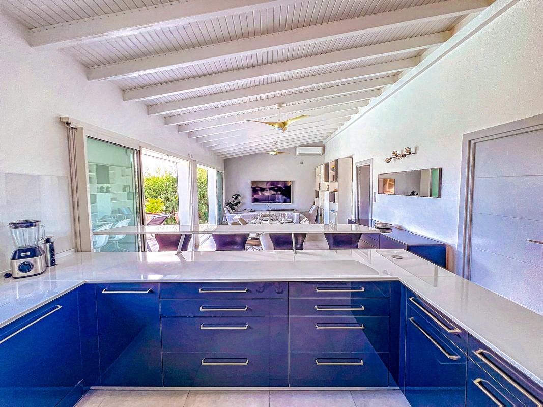 14.Location villa Mont Vernon Saint Martin - Villa Harmony - Cuisine